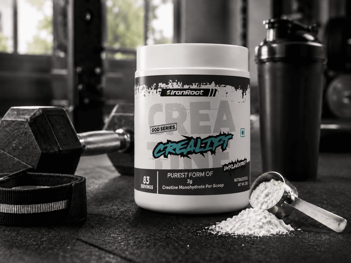 Creatine monohydrate for daily strength
